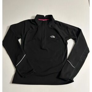 The North Face Women's Quarter-Zip Pullover- Black Reflective M